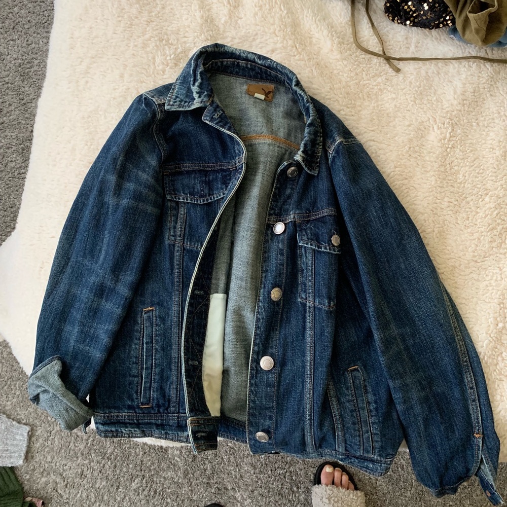 Dark wash denim jacket